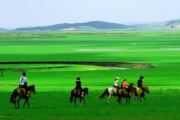 Gassteppe in der Inneren Mongolei