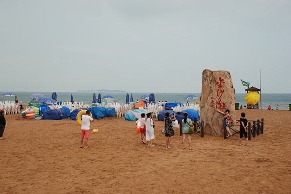 Goldsandstrand in Qingdao