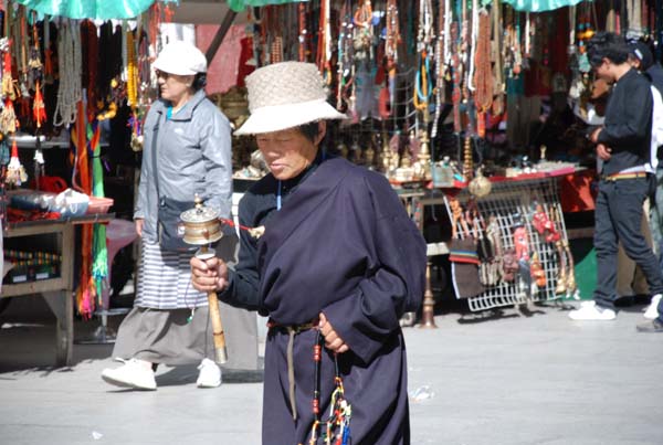 Pilgerweg Barkhor Stra�e in Lhasa