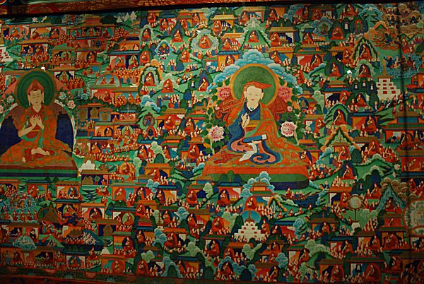 Thangka Rollbild in Xining
