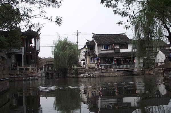 Wasserdorf Fengjing bei Shanghai